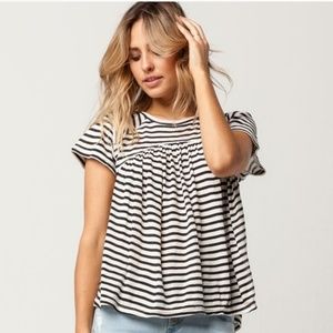 Free People Striped Jojos Top